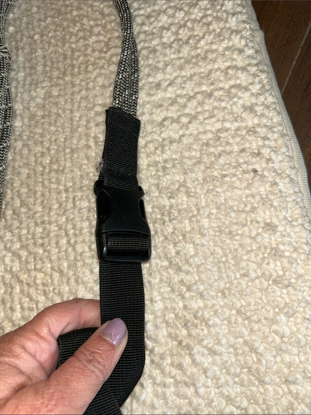 Kavu Black & Beige Herringbone Crossbody Sling - Picture 5 of 7